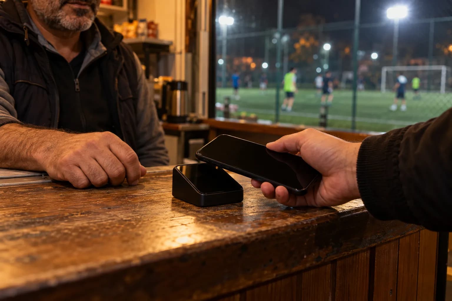 Kasada telefonla kapora ödeyen oyuncu